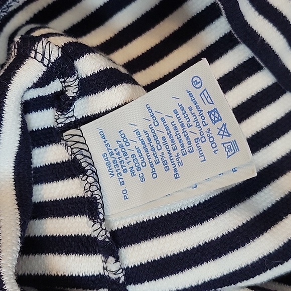 Boden White and Navy Stripe Sheath Dress Size 10L - Picture 9 of 9